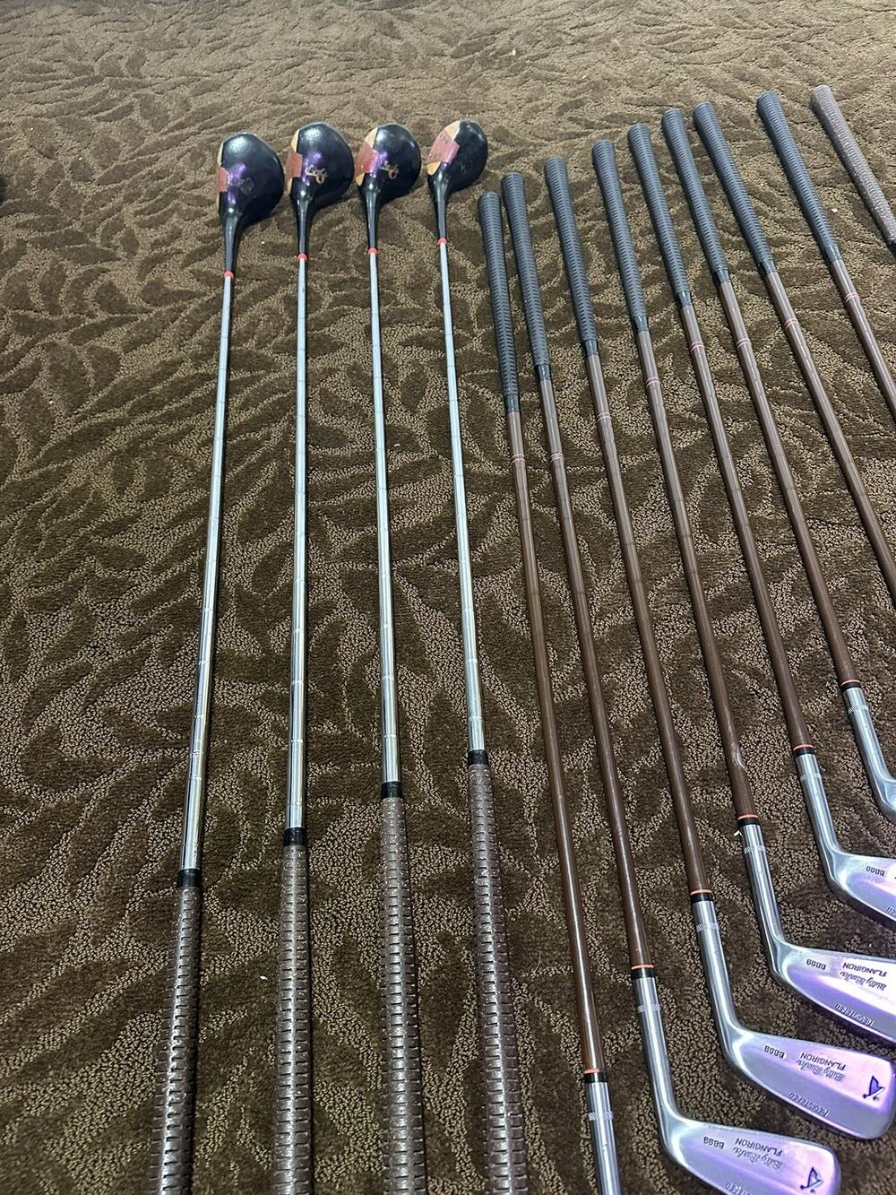 (FULL SET!) Vintage Billy Burke Golf Clubs BB99 Irons and KE Woods